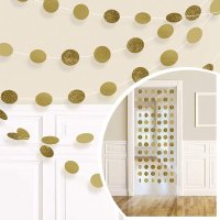 Gold Glitter String Decorations