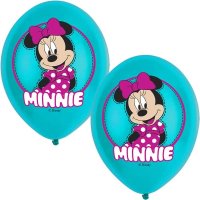 11" Minnie Mouse Latex Balloons 6pk