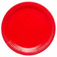 Fiesta Red Paper Plates 8pk