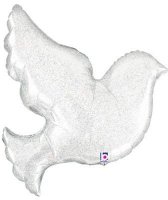 Pear White Dove Supershape Balloons