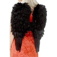 Black Large Angel Feather Wings