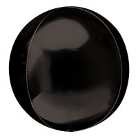 21" Black Jumbo Orbz Foil Balloons 3pk
