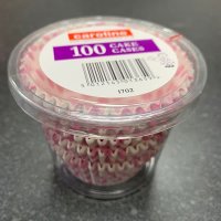 Pink Spot Cupcake Cases x100