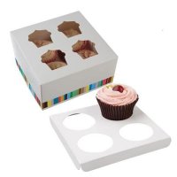 Four Cup Cake Box