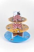 3 Tier Pirate Ship Cupcake Stand