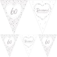 Diamond Anniversary Paper Flag Bunting