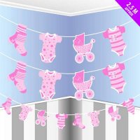 Pink Baby Laundry Flag Bunting
