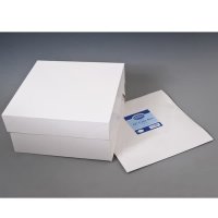 14" White Cake Box With Lid