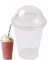 Milkshake Cup With Lid 16oz x4