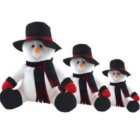 10" Christmas Snowman Soft Toy