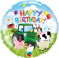 18" Birthday Barnyard Foil Balloons