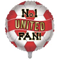 18" No1 United Football Fan Foil Balloons