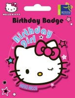 Hello Kitty Pink Jumbo Birthday Badge