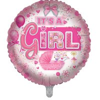 18" Its A Baby Girl Foil Balloons