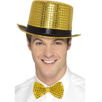 Gold Sequin Top Hats