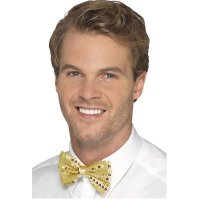 Gold Sequin Bow Ties