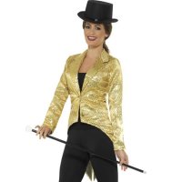Gold Sequin Tailcoat Jackets