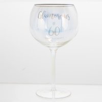 Glamorous At 60 Happy Birthday Gin Glass