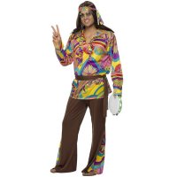 Psychedelic Hippie Man Costumes