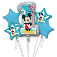 Mickey Mouse 1st Birthday Balloons Bouquet