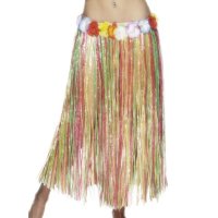Multi Coloured Hawaiian Hula Skirt