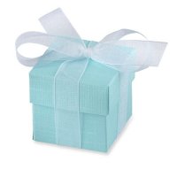 Turquoise Favour Box With Lid x10