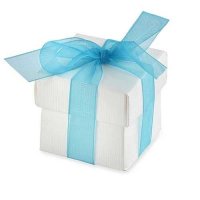 White Favour Box With Lid x10