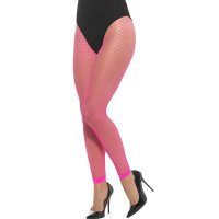 Pink Net Footless Tights