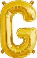 16" Letter G Gold Air Filled Balloons