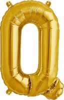 16" Letter Q Gold Air Filled Balloons