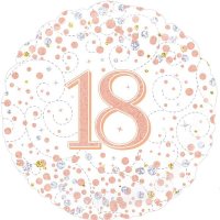 18" Sparkling Fizz 18th Birthday Foil Balloons