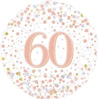 18" Sparkling Fizz 60th Birthday Foil Balloons