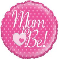 18" Pink Mum To Be Foil Balloons