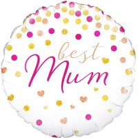 18" Best Mum Holographic Foil Balloons