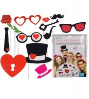 Love Party Photo Props 12pc