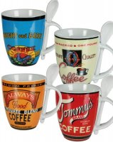 Nostalgic Coffee Brands Ceramic Mug