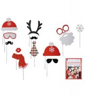 Christmas Party Photo Props 12pc