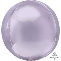 15" Pastel Lilac Colour Orbz Foil Balloons 3pk