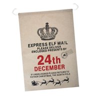 Luxury Jute Christmas Sack - Express Elf Mail