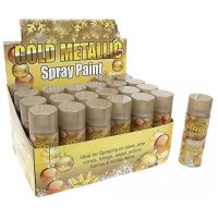 Gold Metallic Christmas Spray x1