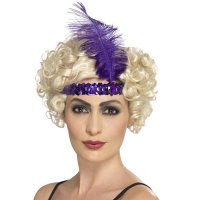 Purple Flapper Headbands