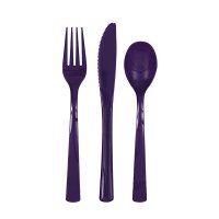 Deep Purple Assorted Cutlery 18pk