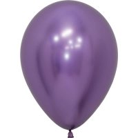 12" Reflex Purple Violet Latex Balloons 50pk