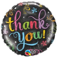 18" Thank You Chalkboard Foil Balloons