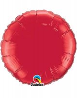 36" Ruby Red Round Foil Balloon