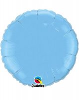 18" Pale Blue Round Foil Balloon