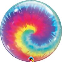 22" Tie Dye Swirl Deco Bubble