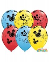 11" Mickey Mouse Latex Balloons 25pk