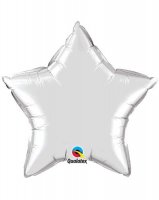 36" Silver Star Foil Balloon