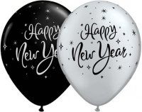 11" New Year Sparkle Latex Balloons 25pk